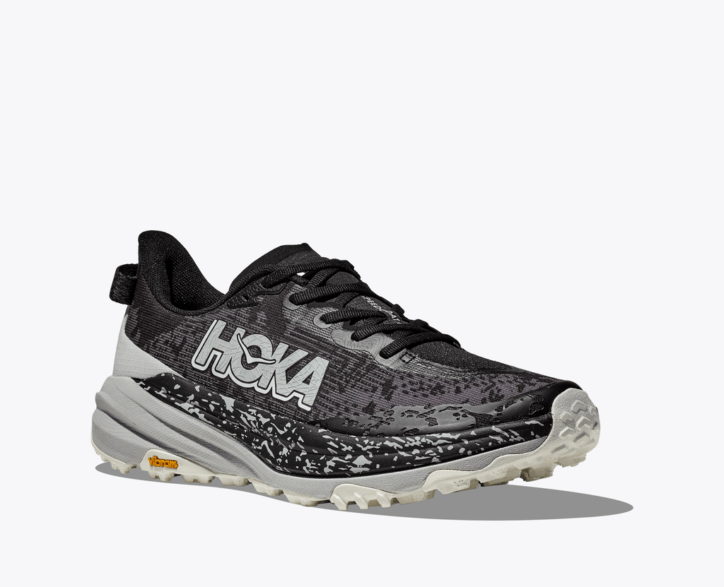 Hoka Men's Speedgoat 6 - Black / Stardust - Interval Running