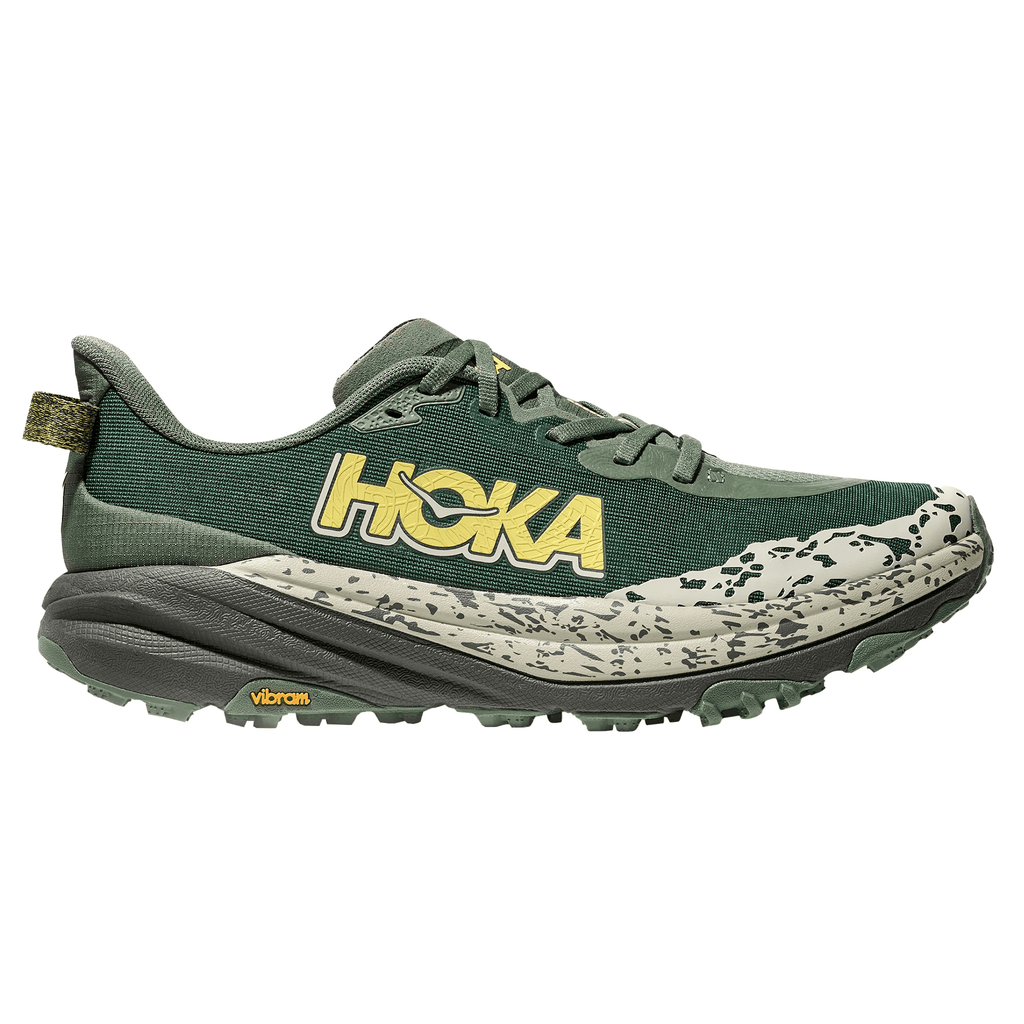Hoka Men's Speedgoat 6 - Fern | Asphalt Grey - Interval Running