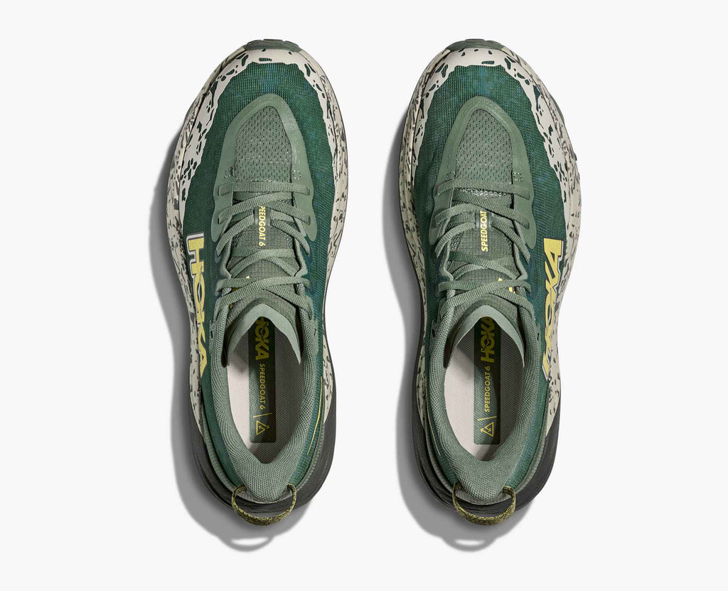 Hoka Men's Speedgoat 6 - Fern | Asphalt Grey - Interval Running