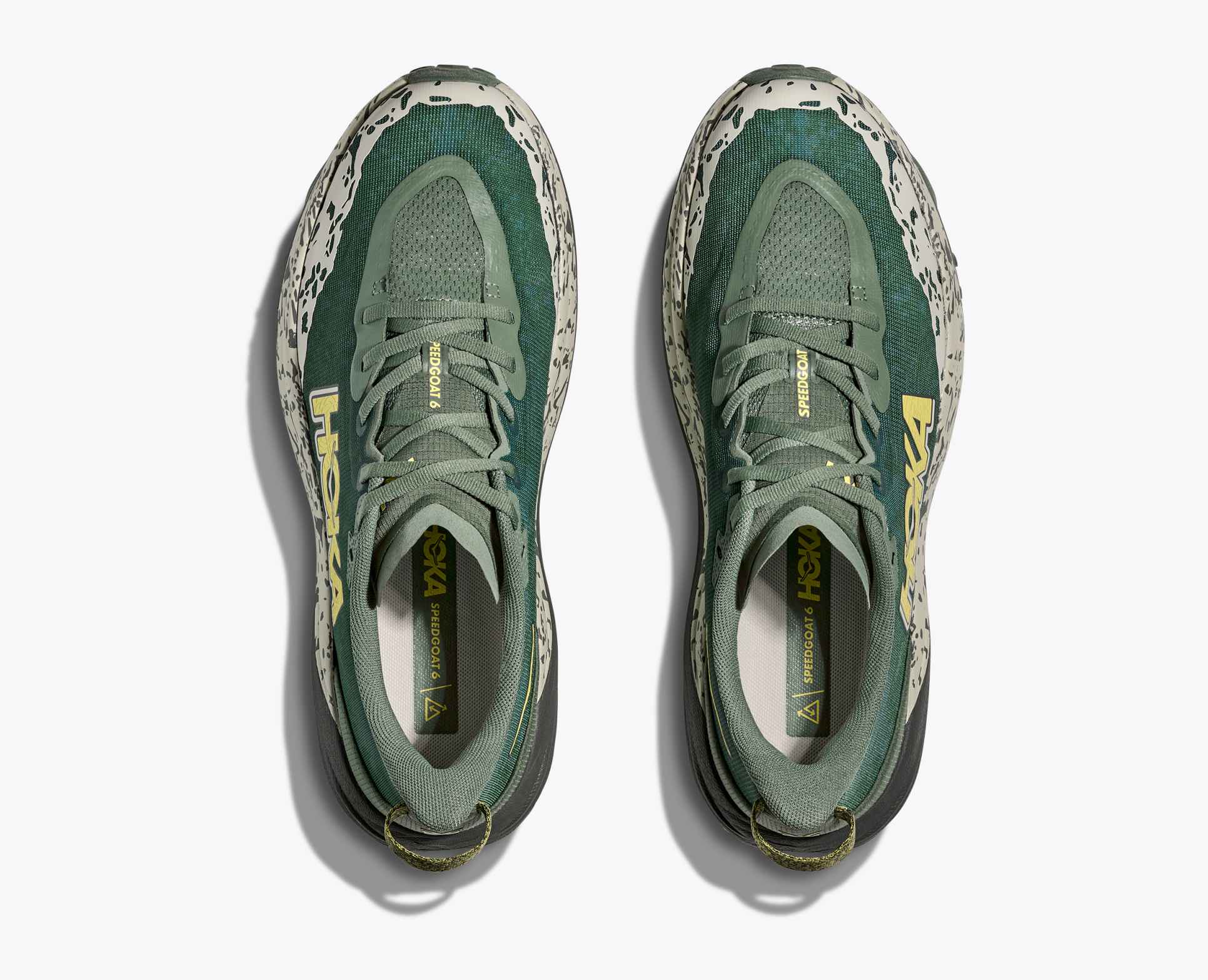 Hoka Men's Speedgoat 6 - Fern | Asphalt Grey - Interval Running