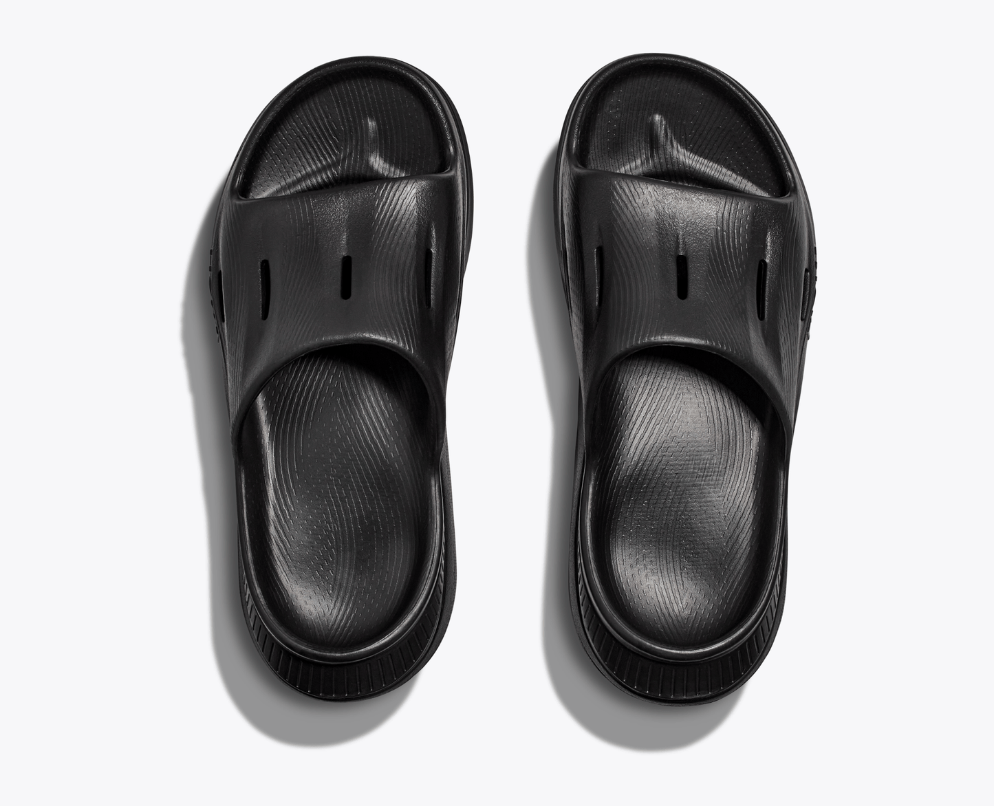 Hoka ORA Recovery Slide 3 - Black / Black - Interval Running