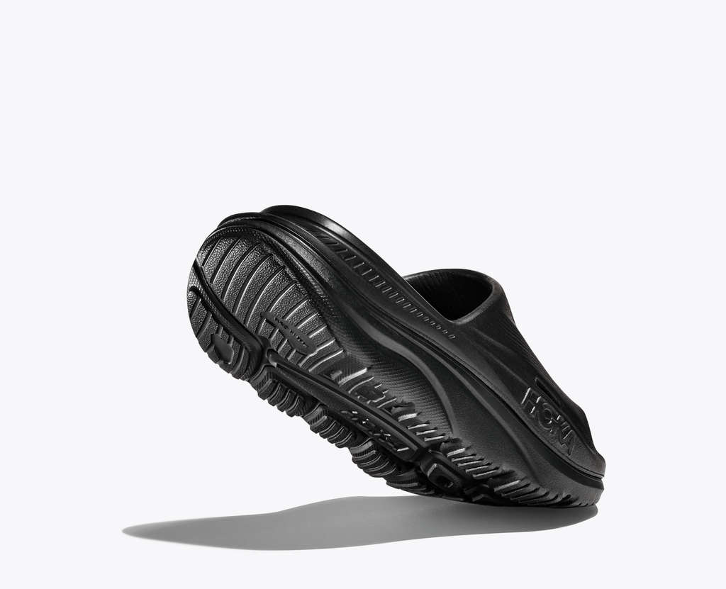 Hoka ORA Recovery Slide 3 - Black / Black - Interval Running