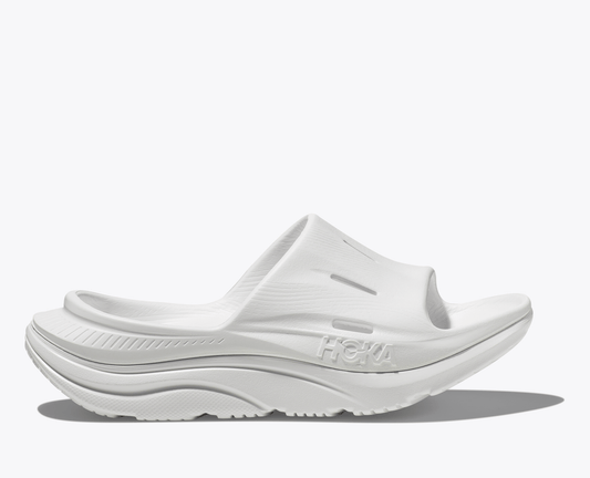 Hoka ORA Recovery Slide 3 - White / White - Interval Running