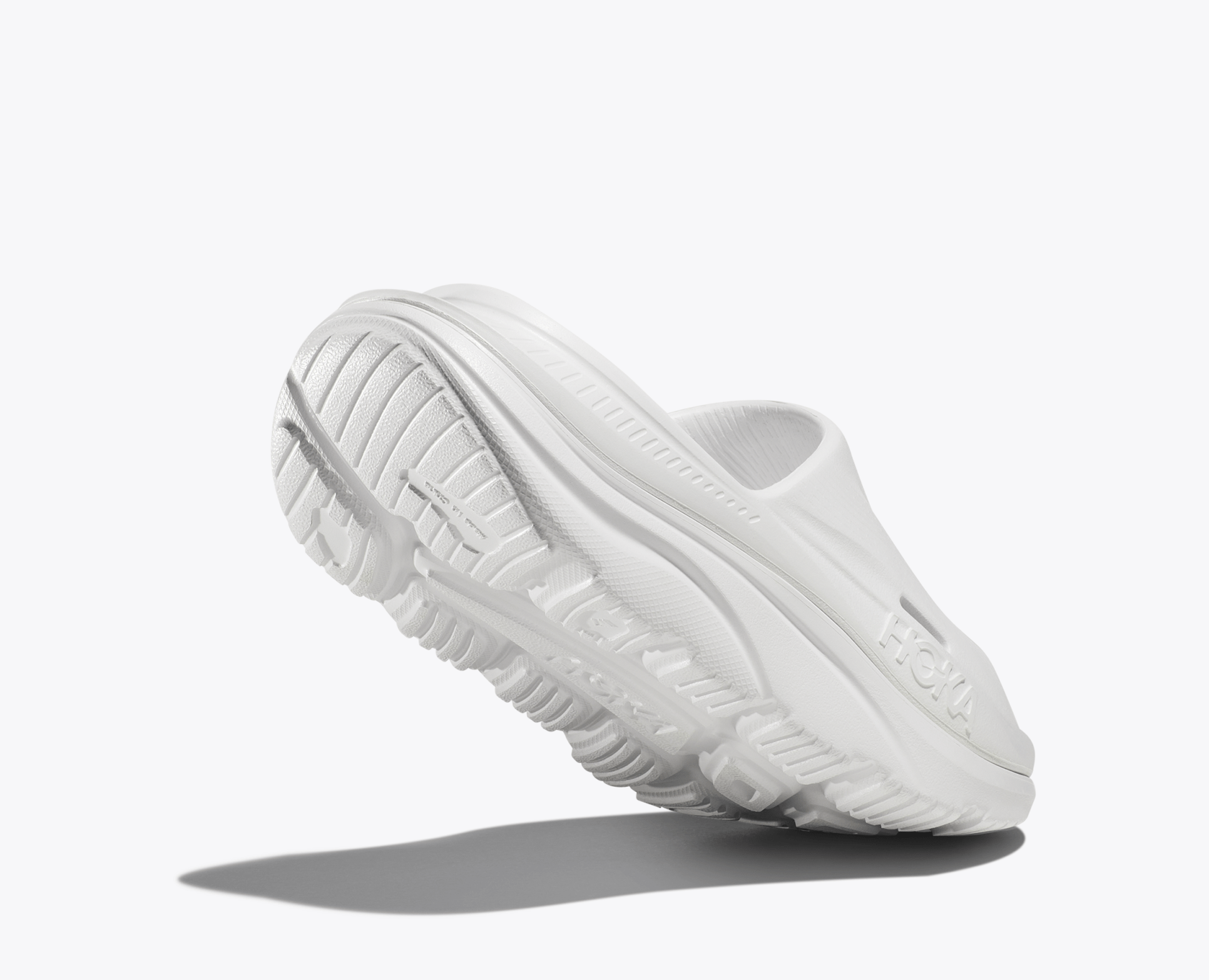 Hoka ORA Recovery Slide 3 - White / White - Interval Running