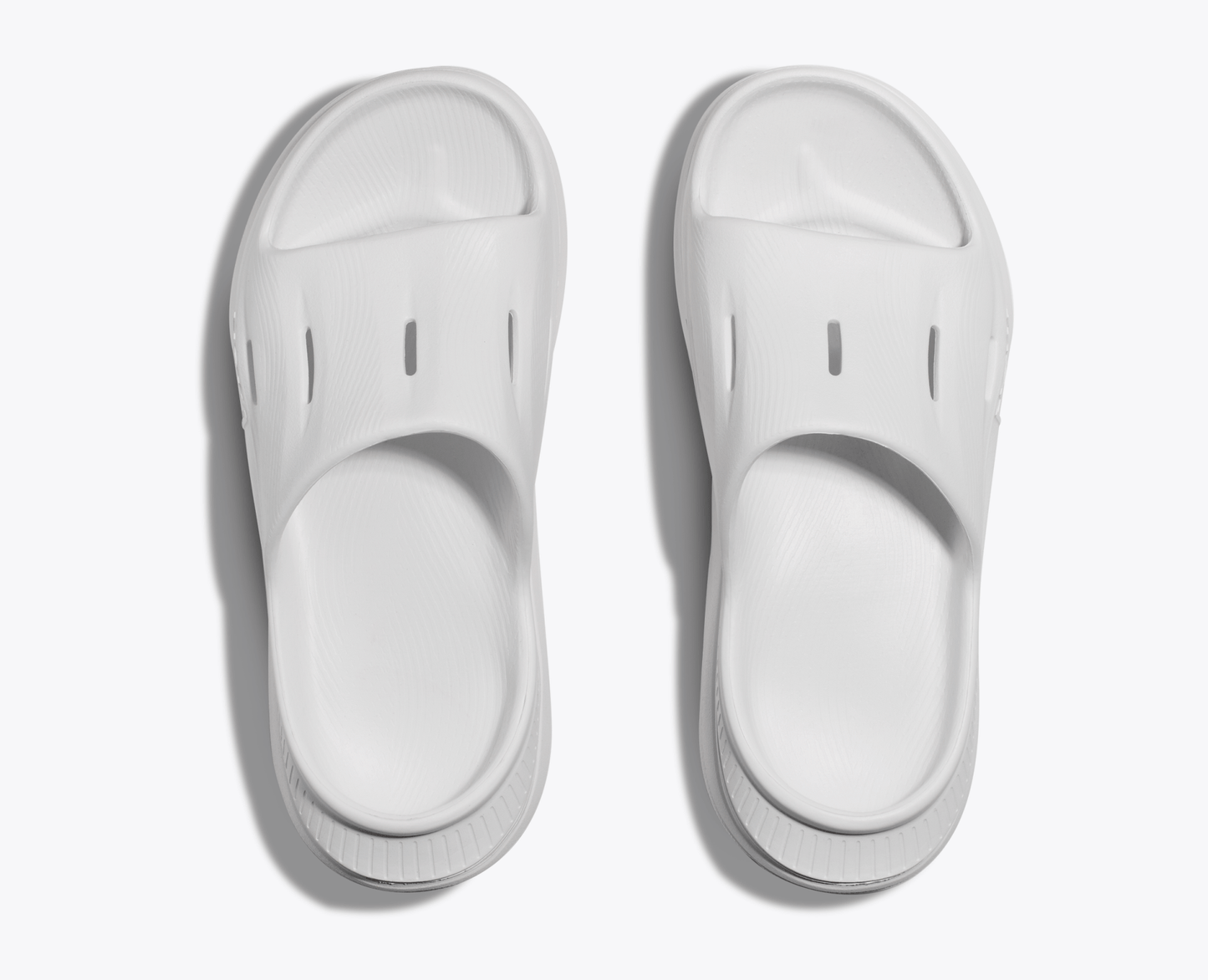 Hoka ORA Recovery Slide 3 - White / White - Interval Running