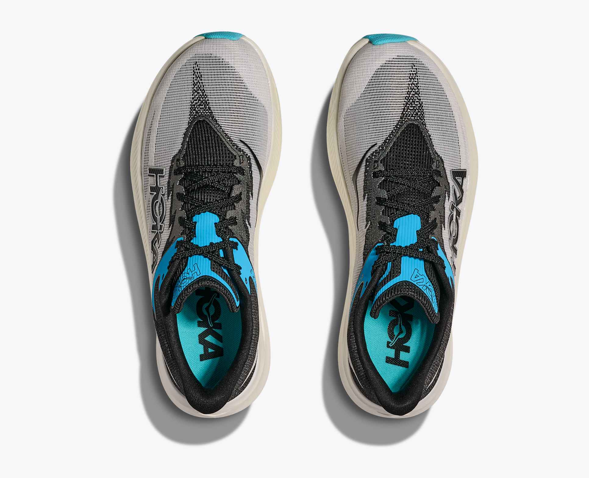 Hoka Rocket X 3 White/Black - Interval Running