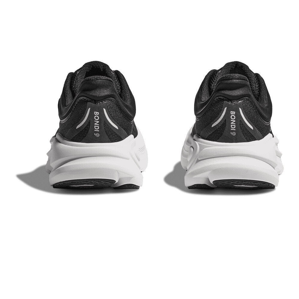 Hoka Women's Bondi 9 - Black / White - Interval Running