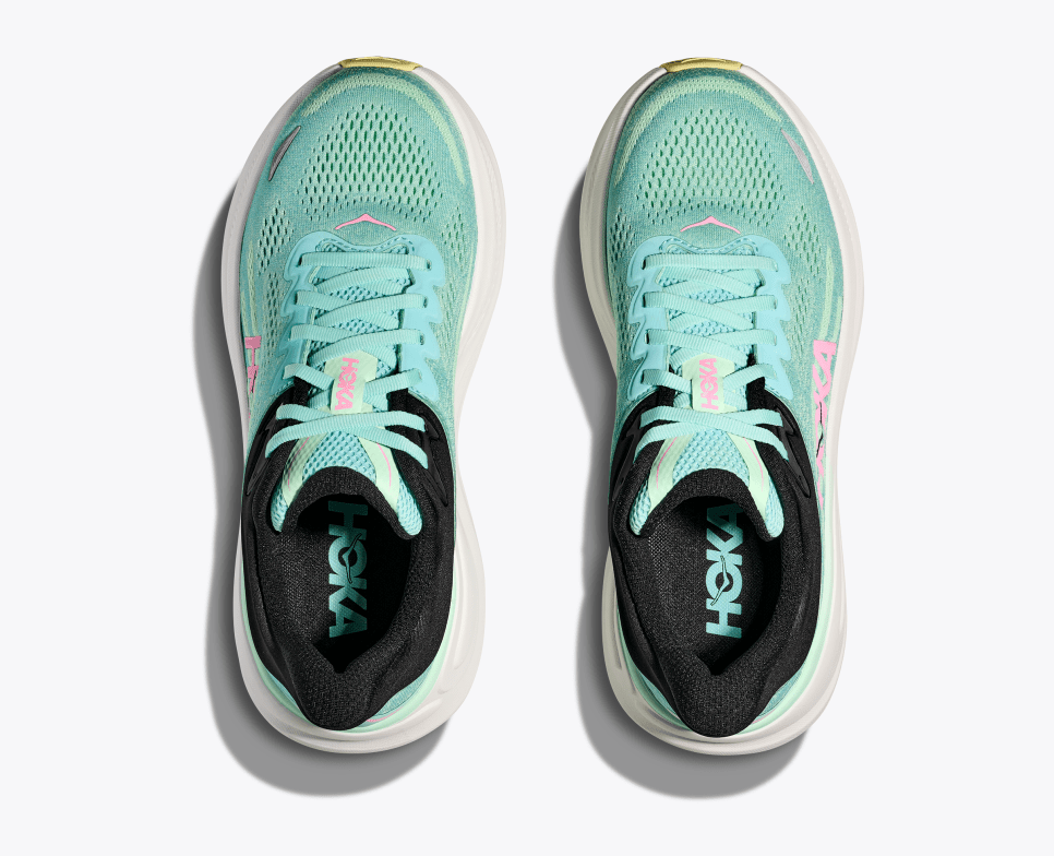Hoka Women's Bondi 9 - Blue Spark / Mint Fluorite - Interval Running