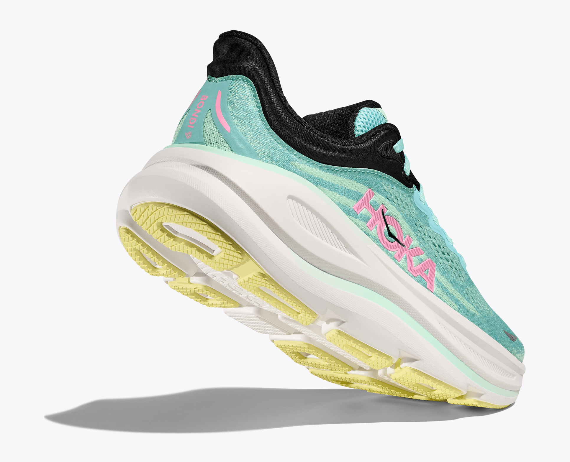 Hoka Women's Bondi 9 - Blue Spark / Mint Fluorite - Interval Running