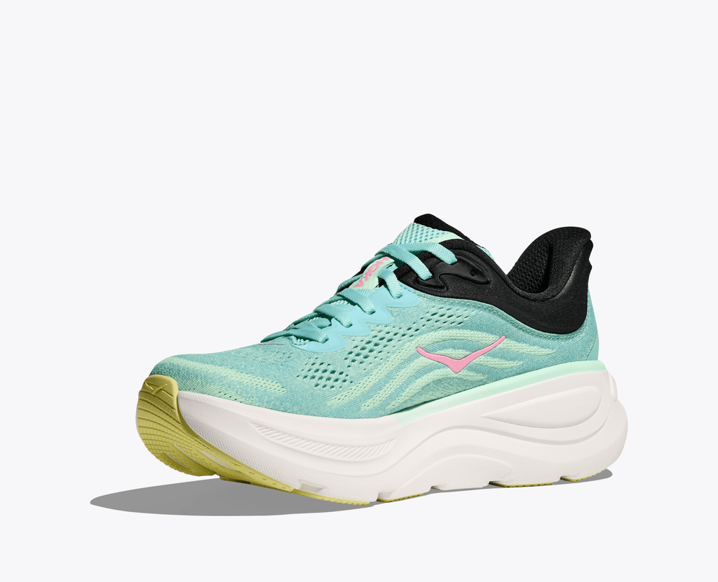Hoka Women's Bondi 9 - Blue Spark / Mint Fluorite - Interval Running