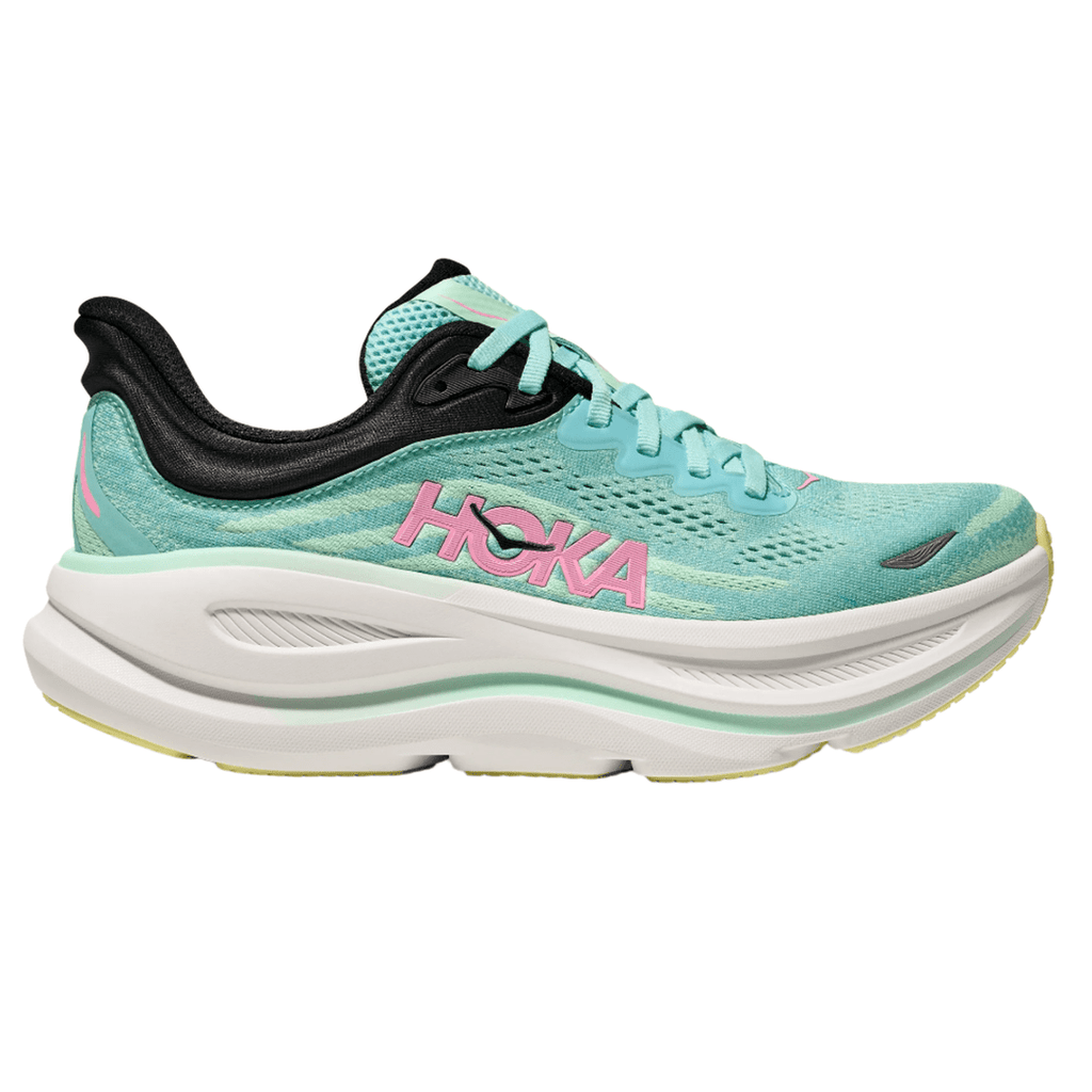 Hoka Women's Bondi 9 - Blue Spark / Mint Fluorite - Interval Running