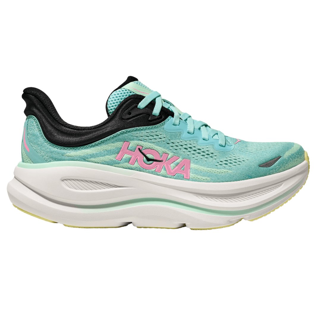 Hoka Women's Bondi 9 - Blue Spark / Mint Fluorite - Interval Running