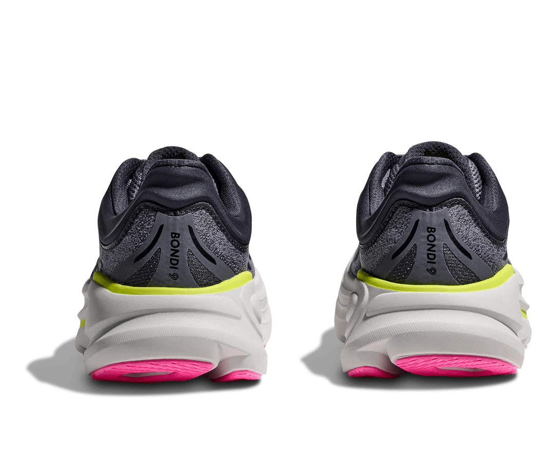 Hoka Women's Bondi 9 - Charcoal Grey / Grey Skies - Interval Running