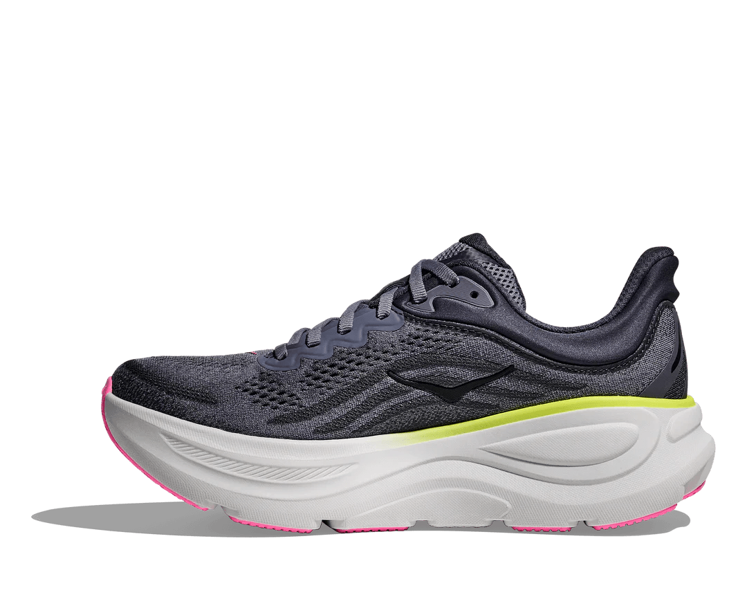 Hoka Women's Bondi 9 - Charcoal Grey / Grey Skies - Interval Running