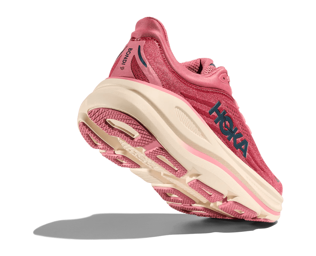 Hoka Women's Bondi 9 - Lingonberry / Cranberry - Interval Running
