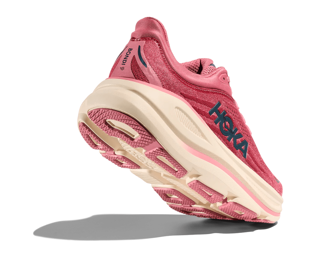 Hoka Women's Bondi 9 - Lingonberry / Cranberry - Interval Running
