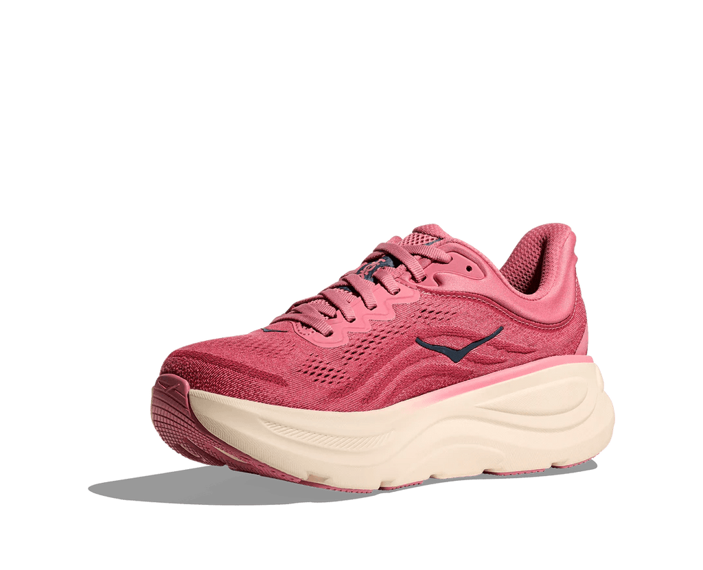 Hoka Women's Bondi 9 - Lingonberry / Cranberry - Interval Running
