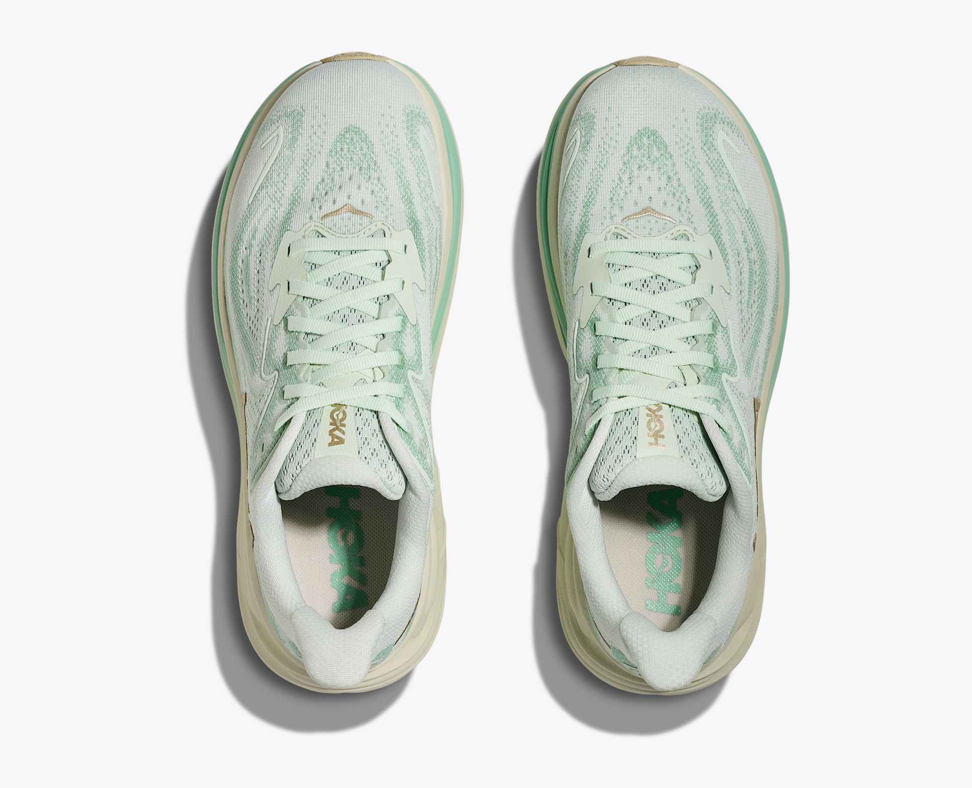 Hoka Women's Clifton 10 – Sea Glass / Jadeite - Interval Running