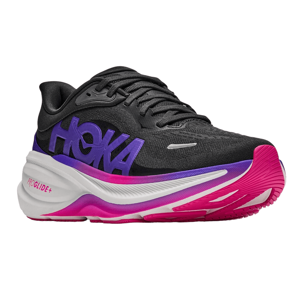 Hoka Women's Clifton Pro – Carbon Black / Cosmic Purple - Interval Running