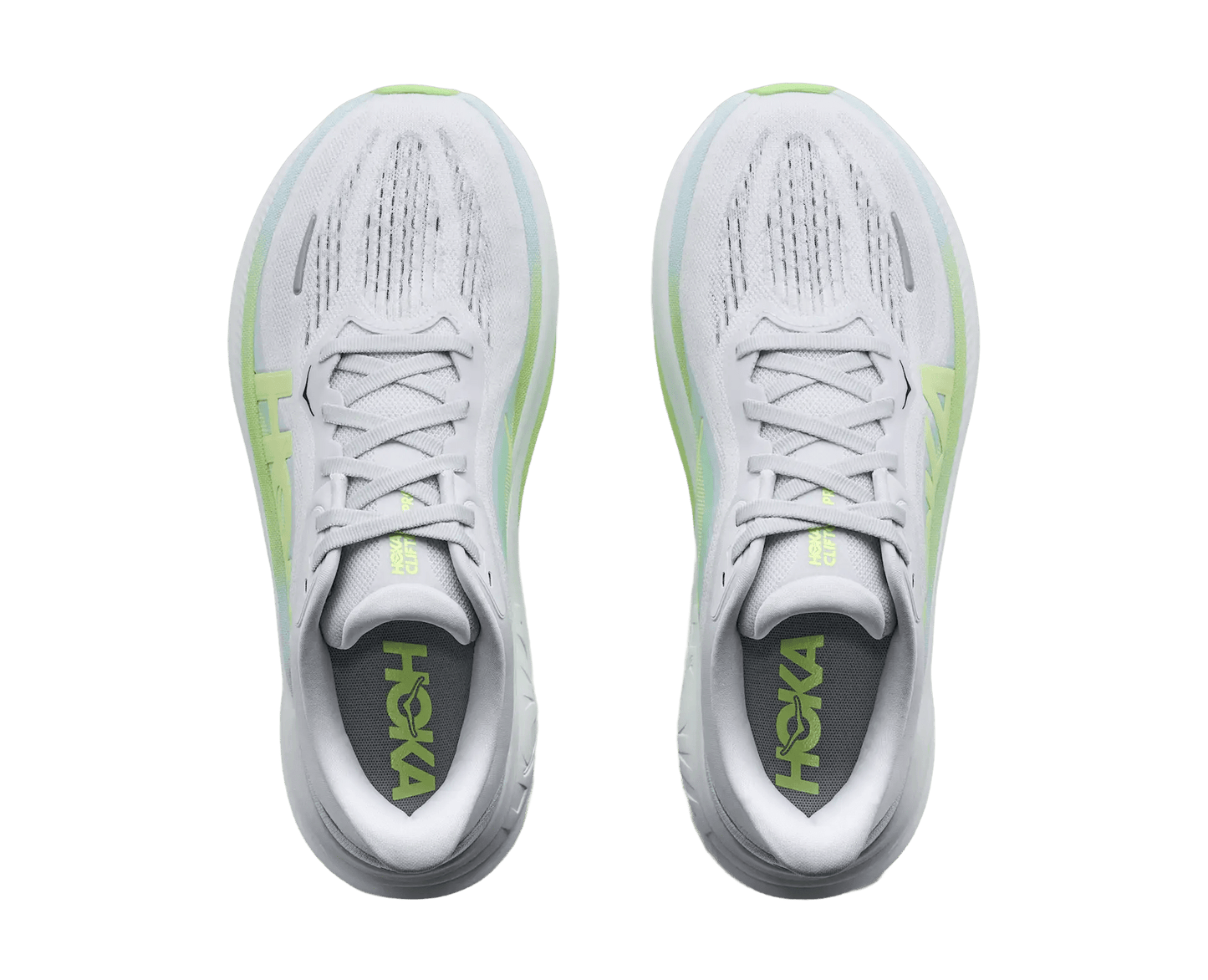 Hoka Women's Clifton Pro – Cosmic Grey / Neon Yuzu - Interval Running