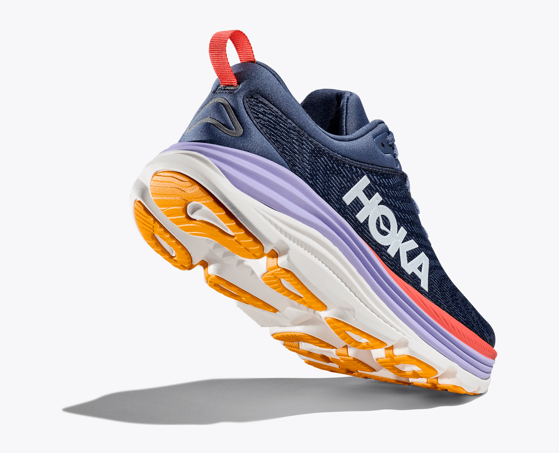 Hoka Women's Gaviota 5 - Anchor / Grapefruit - Interval Running
