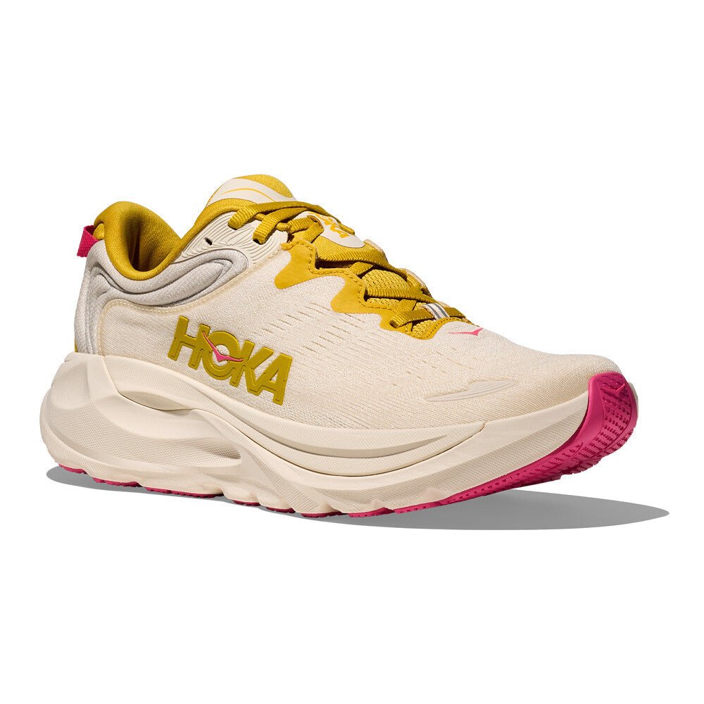 Hoka Women's Gaviota 6 – Birch / Yellow Gold - Interval Running