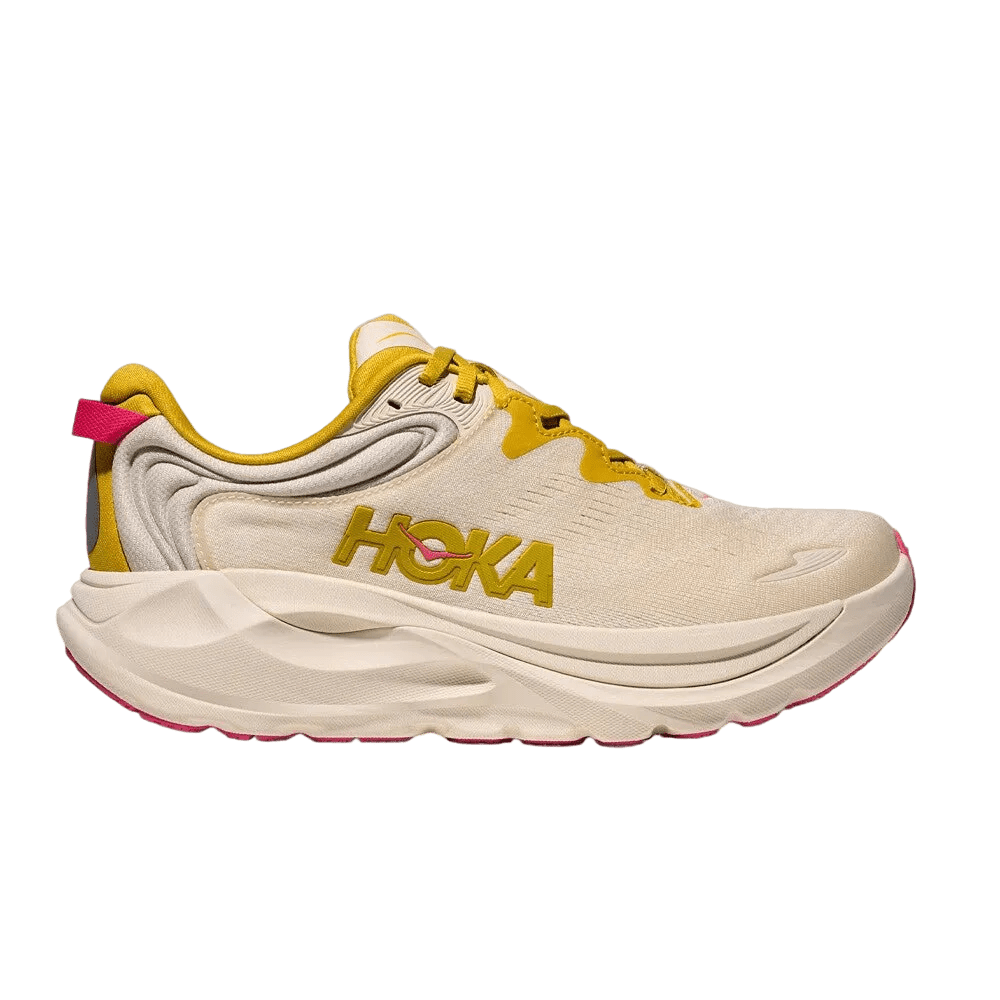 Hoka Women's Gaviota 6 – Birch / Yellow Gold - Interval Running