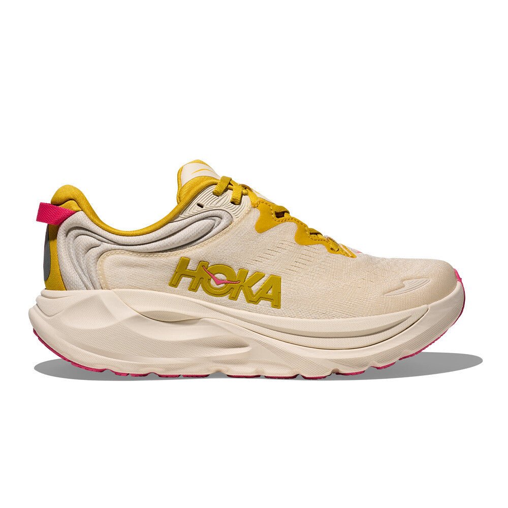 Hoka Women's Gaviota 6 – Birch / Yellow Gold - Interval Running