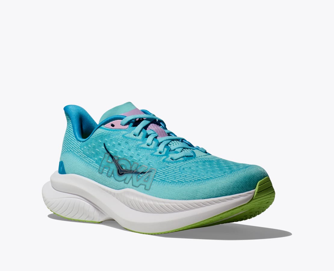 Hoka Women's Mach 6 - Cloudless / Waterpark - Interval Running