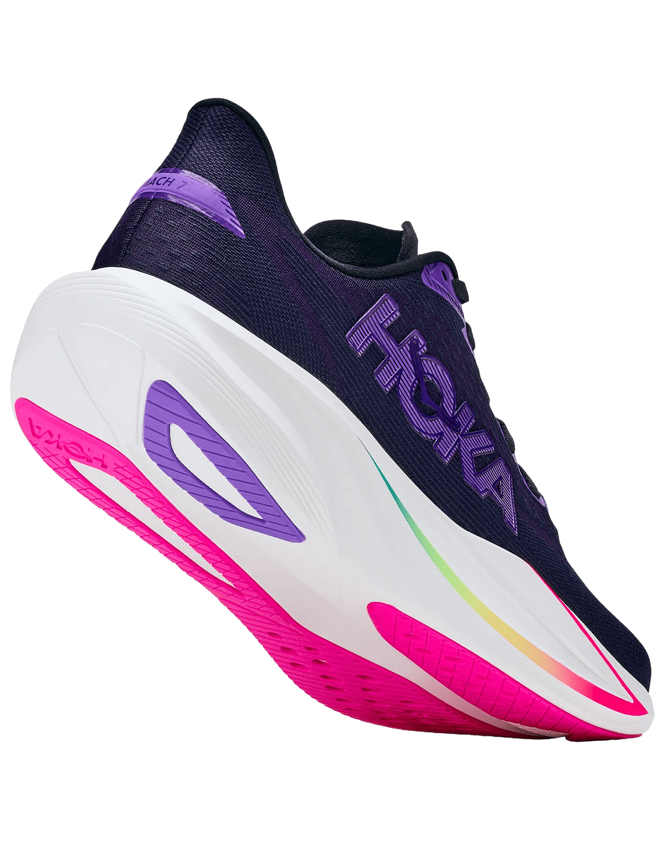Hoka Women's Mach 7 – Carbon Black / Cosmic Purple - Interval Running