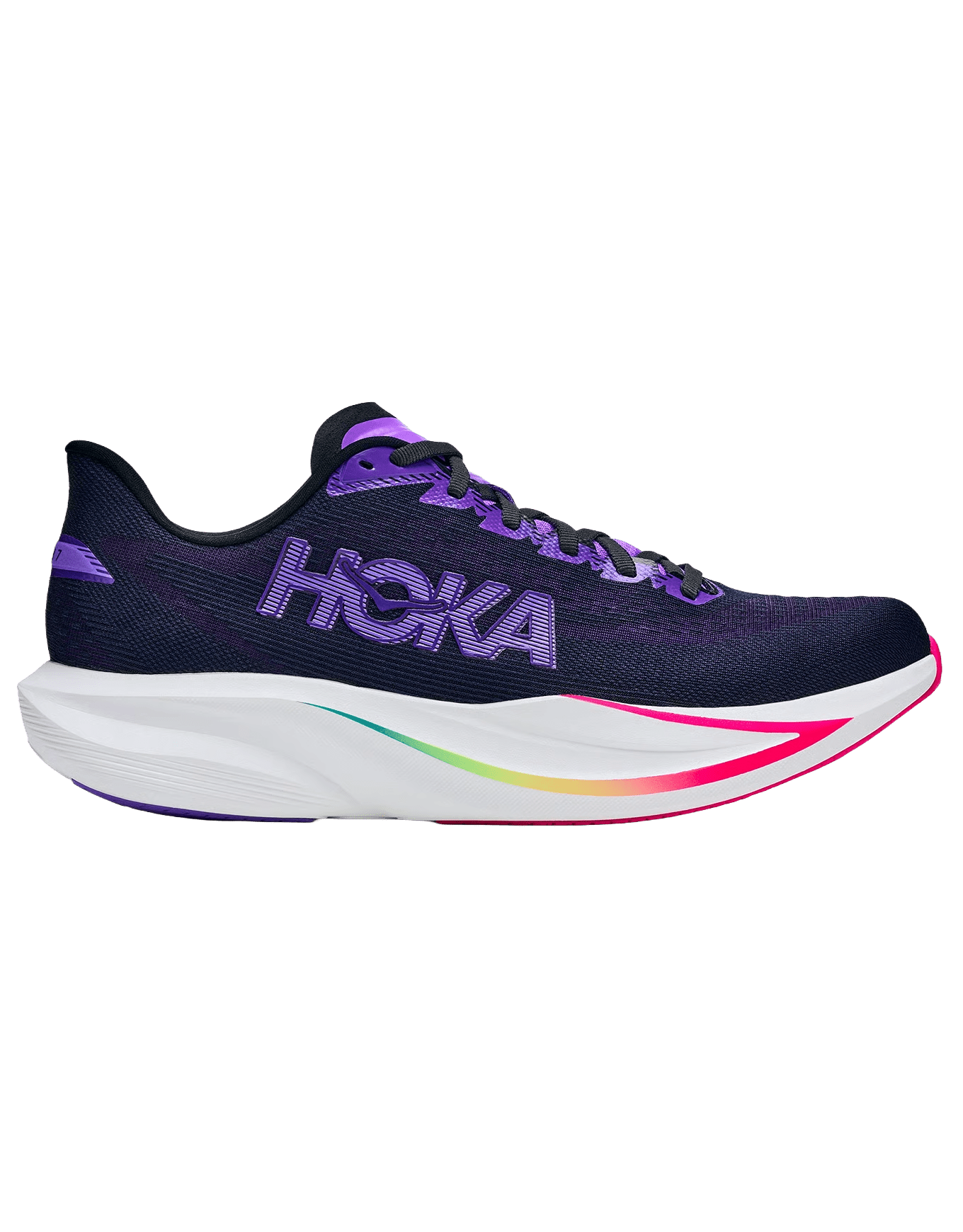 Hoka Women's Mach 7 – Carbon Black / Cosmic Purple - Interval Running