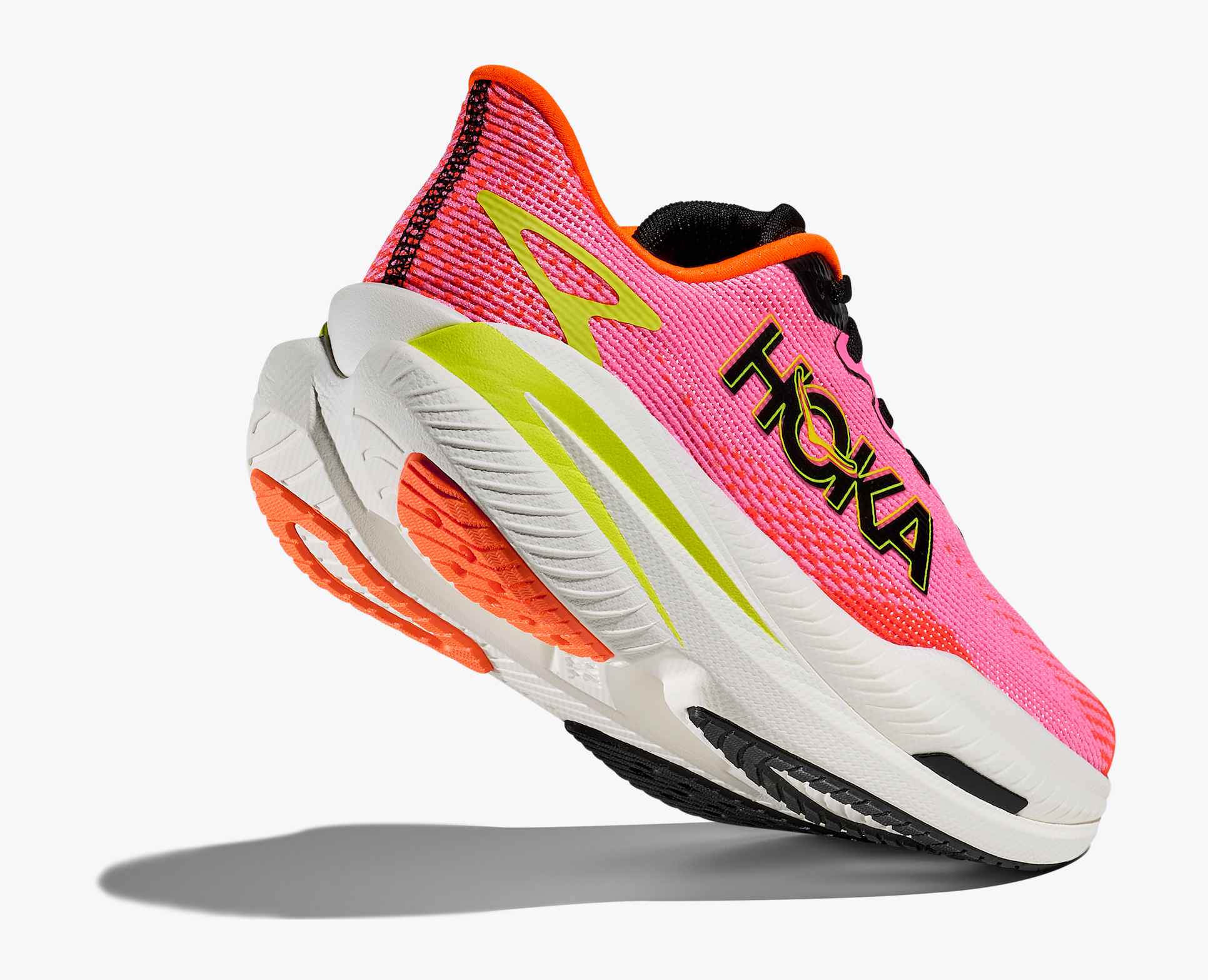 Hoka Women's Mach X 3 | Neon Rose / Neon Tangerine - Interval Running