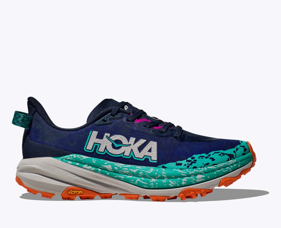 Hoka Women's Speedgoat 6 - Varsity Navy / Meteor - Interval Running