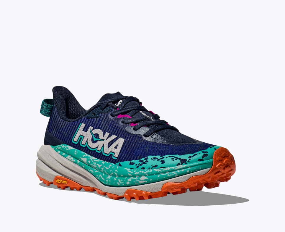 Hoka Women's Speedgoat 6 - Varsity Navy / Meteor - Interval Running