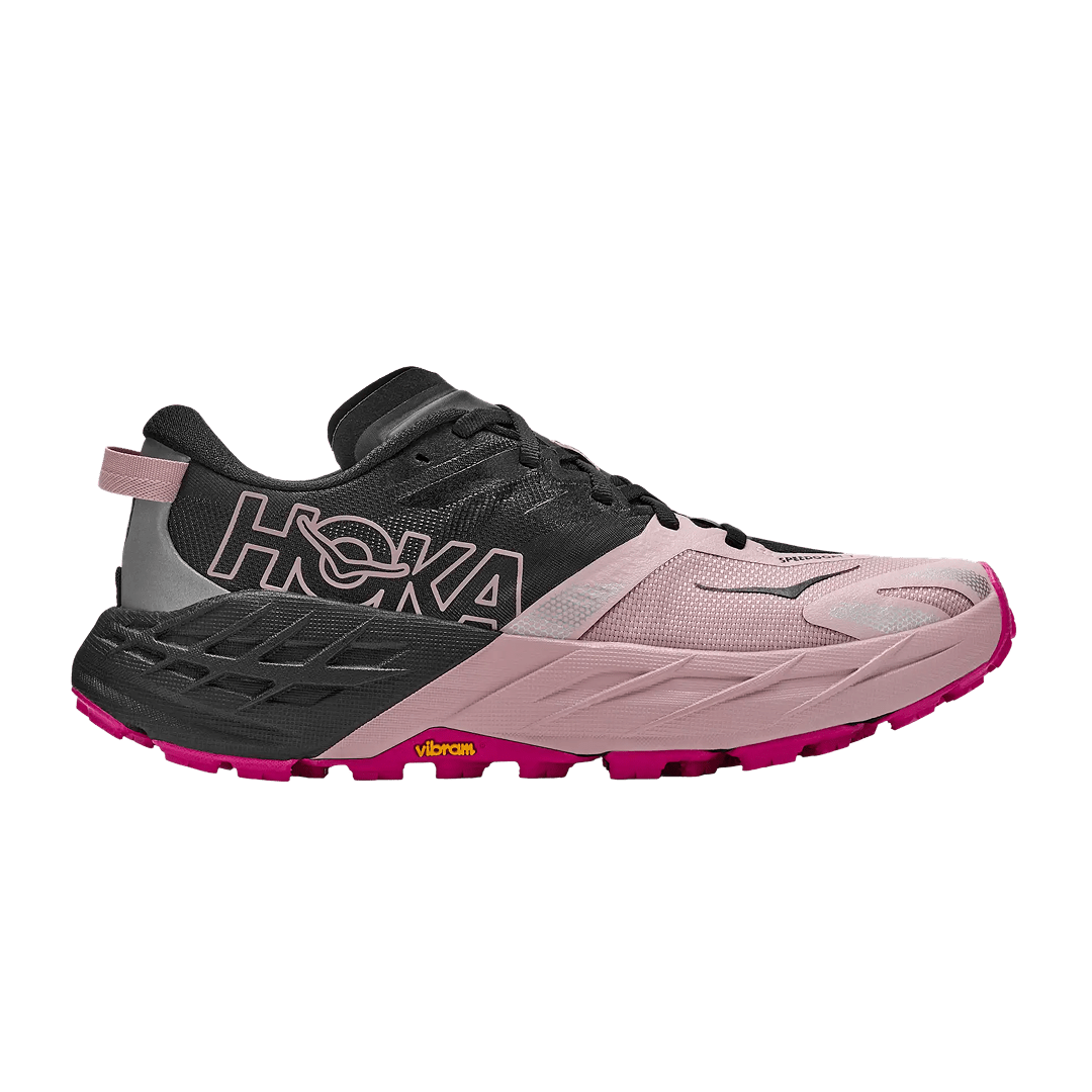 Hoka Women's Speedgoat 7 - Black / Pink Opal - Interval Running