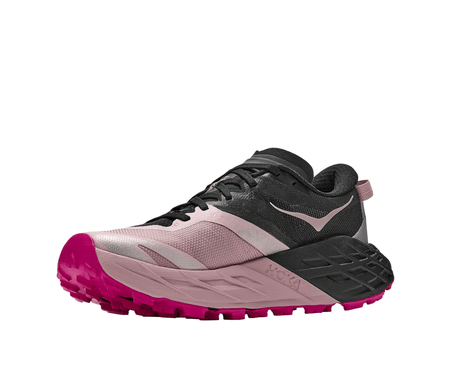 Hoka Women's Speedgoat 7 - Black / Pink Opal - Interval Running