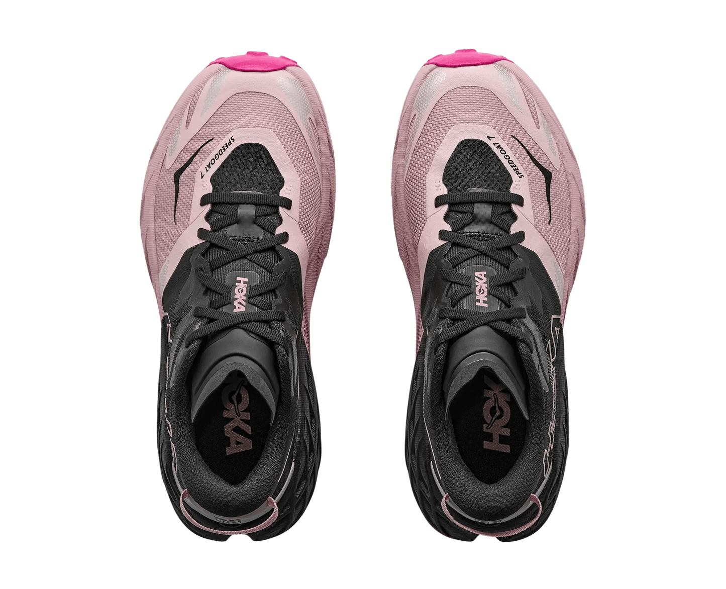 Hoka Women's Speedgoat 7 - Black / Pink Opal - Interval Running