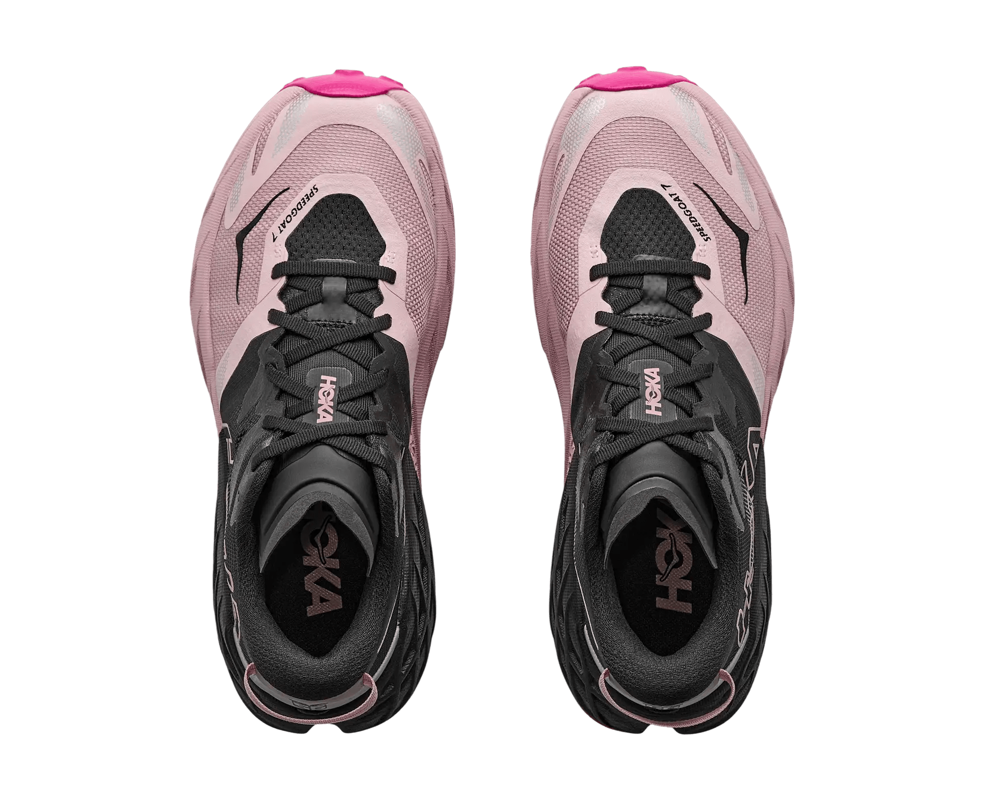 Hoka Women's Speedgoat 7 - Black / Pink Opal - Interval Running