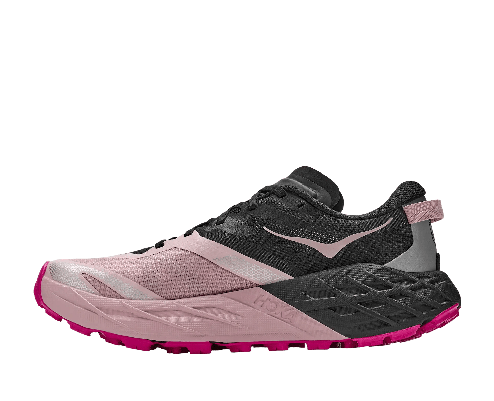 Hoka Women's Speedgoat 7 - Black / Pink Opal - Interval Running
