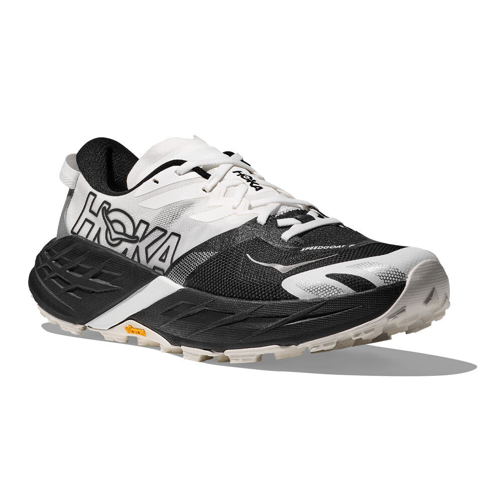 Hoka Women's Speedgoat 7 - Black / White - Interval Running