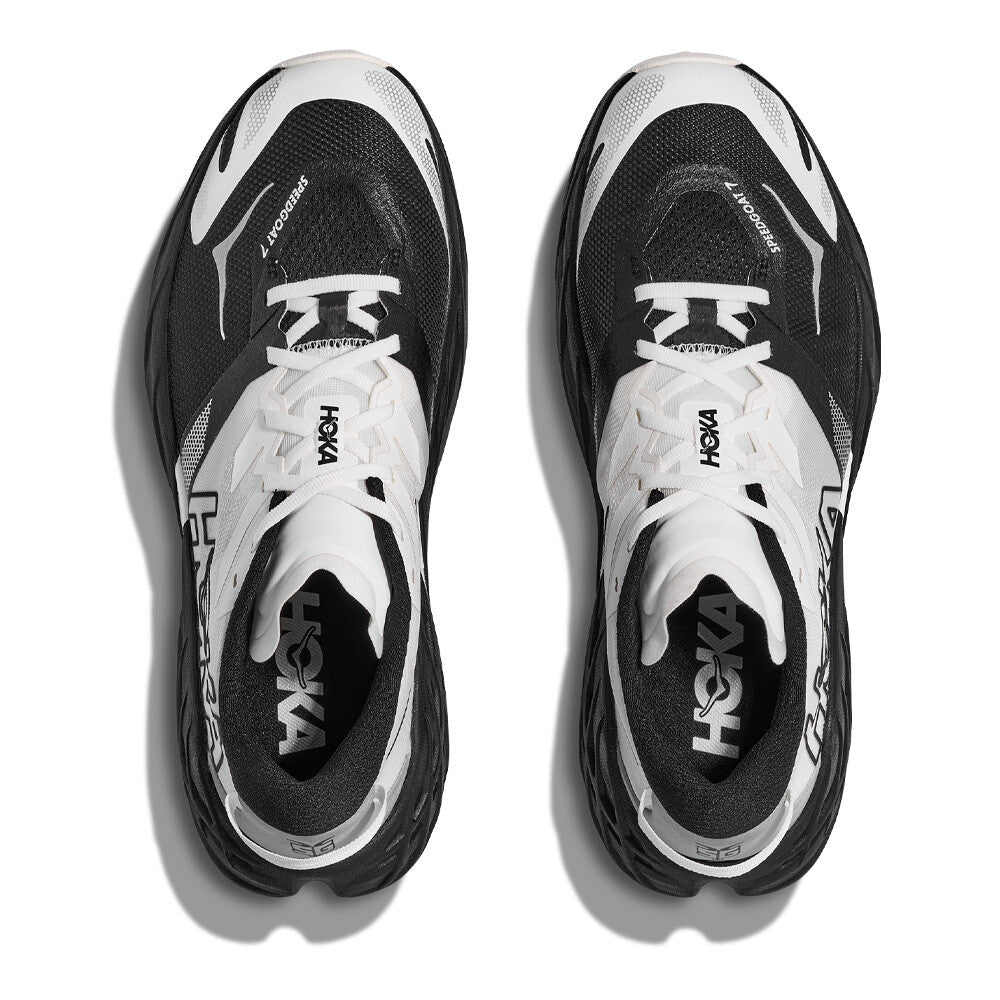 Hoka Women's Speedgoat 7 - Black / White - Interval Running