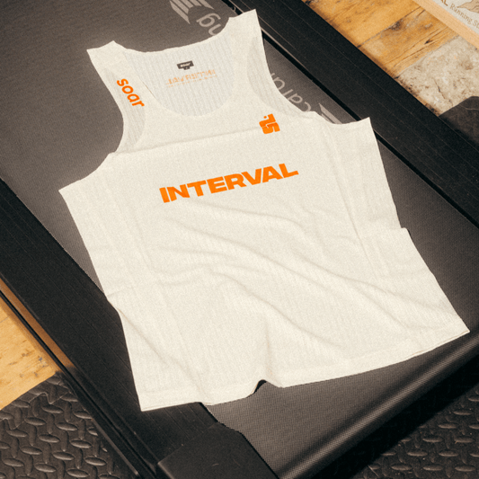 Interval x SOAR Race Vest - White - Interval Running