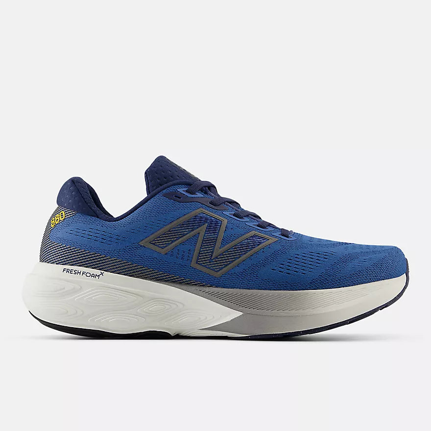 New Balance Men's Fresh Foam X 880 v15 - Sea Stone with NB Navy and Marmalade