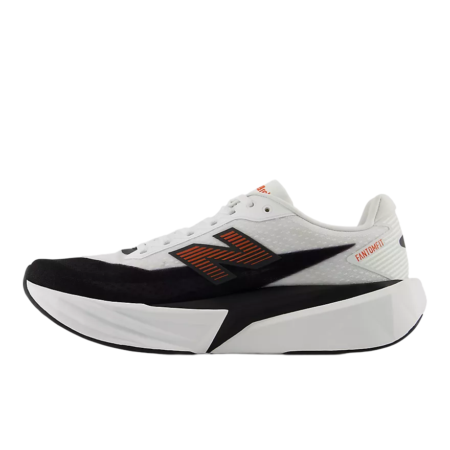 New Balance Men's FuelCell Rebel v5 – White with Neo Flame