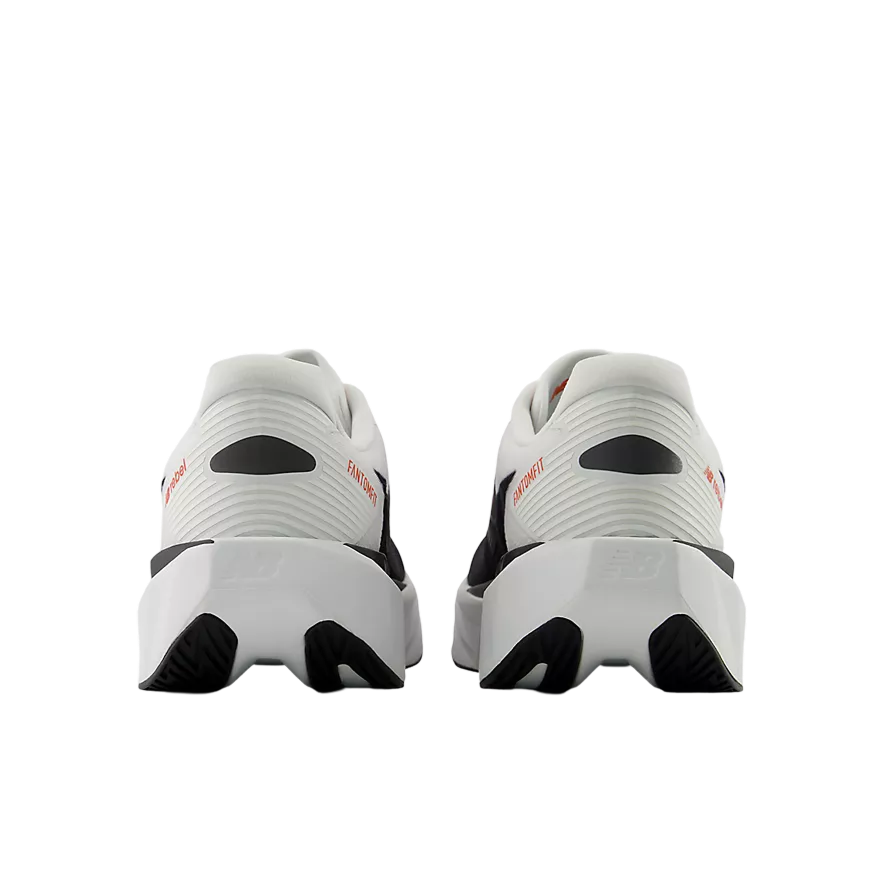 New Balance Men's FuelCell Rebel v5 – White with Neo Flame