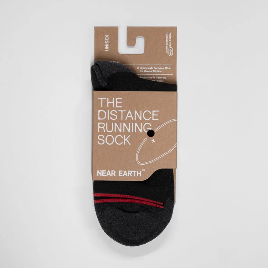 Near Earth Distance Running Sock - Black - Interval Running
