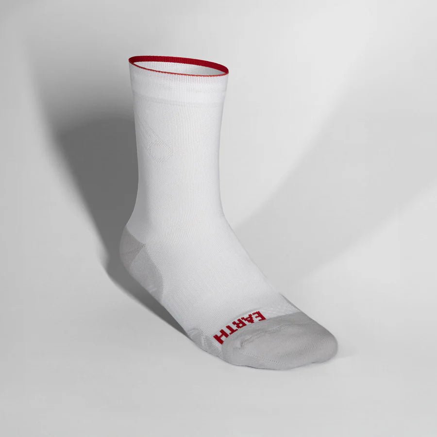 Near Earth Distance Running Sock - White - Interval Running
