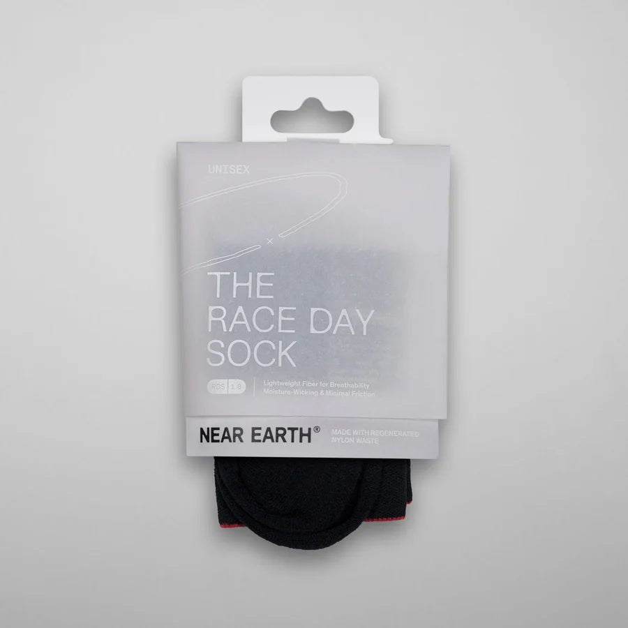 Near Earth Race Day Sock - Black - Interval Running