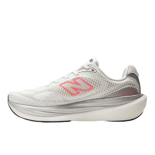 New Balance Men's 1080v15 Breathe Shoes - WHITE / PINK HEAT / TANGERINE HEAT - Interval Running