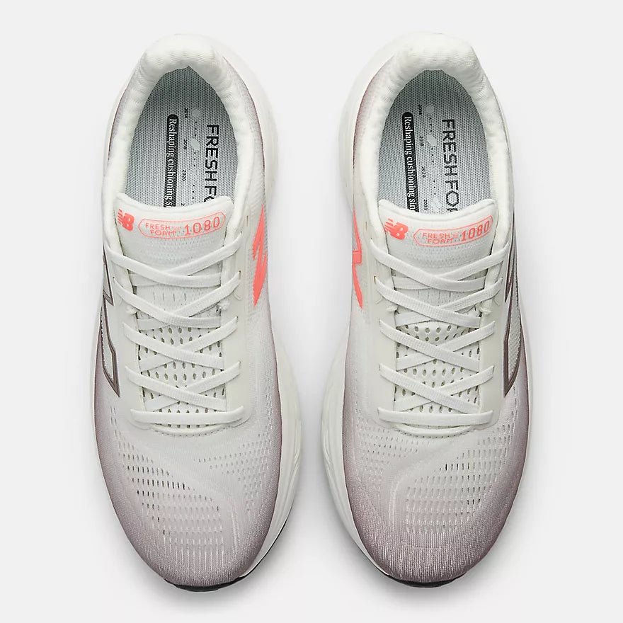 New Balance Men's Fresh Foam X 1080 v14 - Earth Shadow with Reflection and Urgent Red - Interval Running